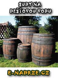 (obrázek pro) Dekorativní sudy na dešťovou vody